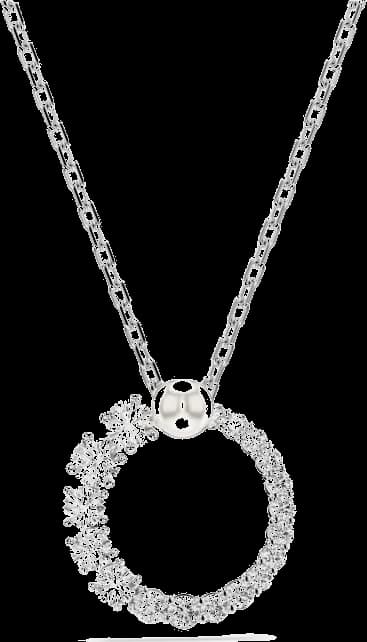 Collier Swarovski Matrix 5688751 plaqué rhodium cristaux blancs