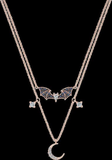 Collier Swarovski Prosperity 5491565 plaqué or rose cristaux multicolores