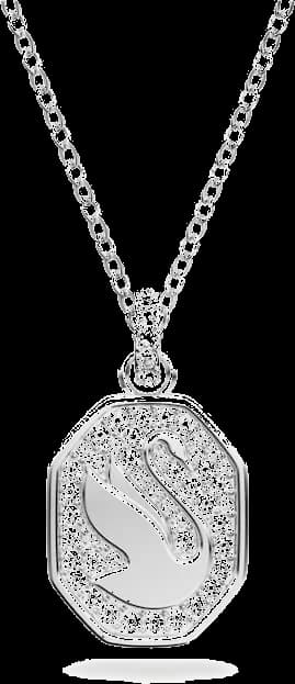 Collier Swarovski Signum 5621098 en métal rhodié cristaux blancs