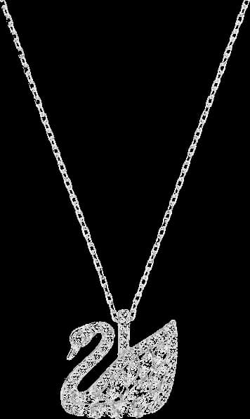 Collier Swarovski Swan Lake 5296469 en métal rhodié cristaux blancs