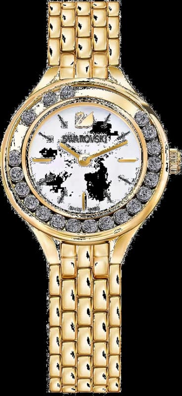 Swarovski 5242895 Yellow Gold-Plated Steel and Mother-of-Pearl Dial Watch
