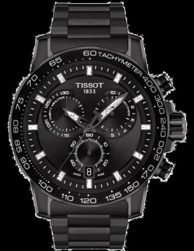 Tissot T1256173305100 Supersport Chrono Black Steel 45.5 mm Watch