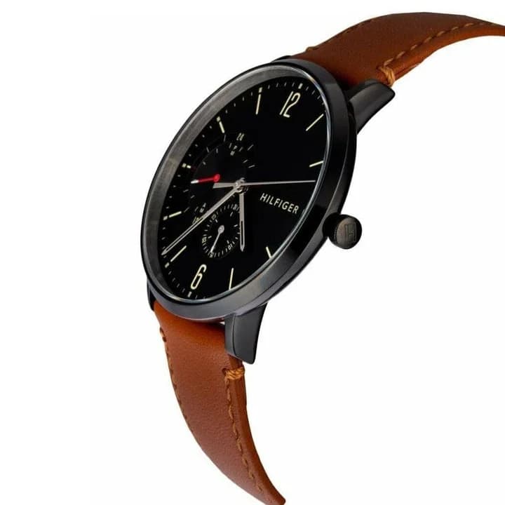 Montre Tommy Hilfiger 1791510 Brooklyn avec Bracelet en Cuir Marron vue 2
