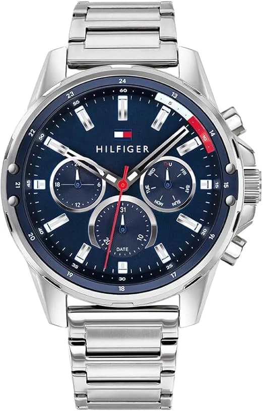 Tommy Hilfiger 1791788 Mason Chronograph Stainless Steel and Blue Dial Men's Watch