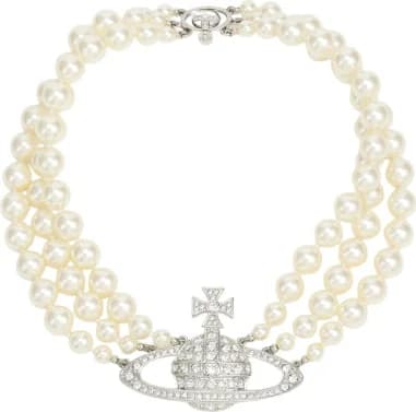 Collier Vivienne Westwood bas relief THREE ROW RELIEF Choker ras du coup