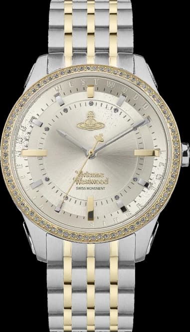 Vivienne Westwood VV262LGYSG East End Watch in Two-Tone Steel with Grey Dial